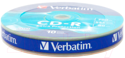 Набор дисков CD-R Verbatim 700мб Extra Protection / 43725