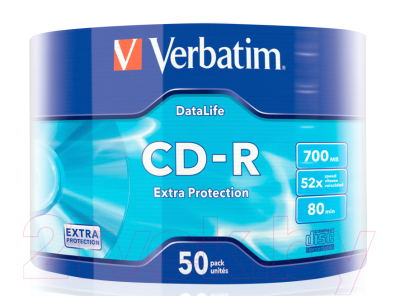 Набор дисков CD-R Verbatim 700мб Extra Protection / 43787