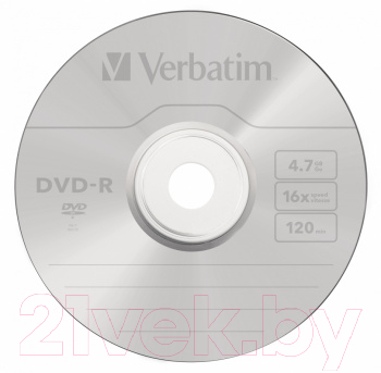 Набор дисков DVD-R Verbatim 4.7Гб / 43729