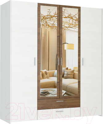 Комплект мебели для спальни Евва Венеция 1 (бодега белый/ясень орландо)