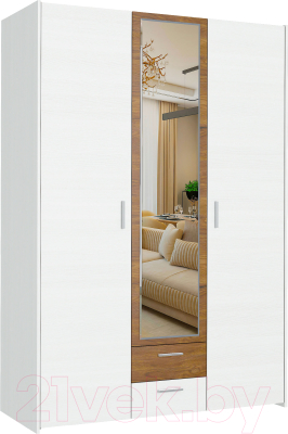 Комплект мебели для спальни Евва Венеция 3 (бодега белый/ясень орландо)