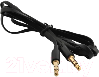 Кабель Sipl Плоский 2x miniJack 3.5мм 1м / AK292A - фото