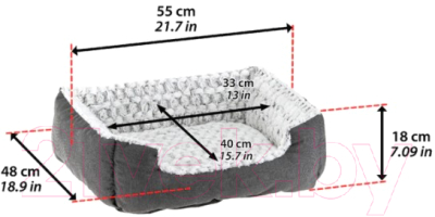 Лежанка для животных Ferplast Sweetie 55 / 81064599