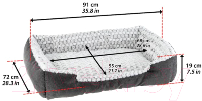 Лежанка для животных Ferplast Sweetie 90 / 81064799