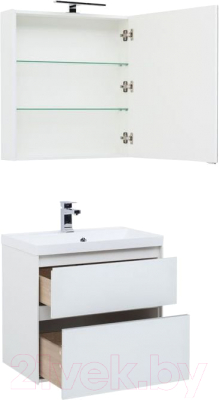 Комплект мебели для ванной Aquanet Гласс 60 / 240458