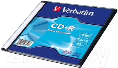 Диск CD-R Verbatim 700мб Extra Protection Slim / 43347