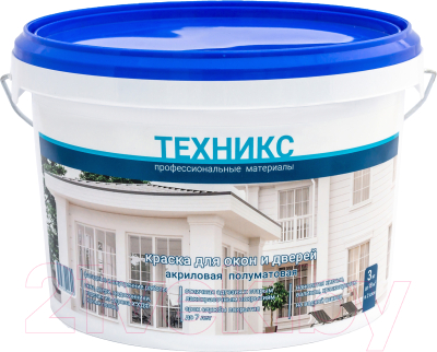 Краска Техникс ВД-АК-1УМ Для окон и дверей - фото