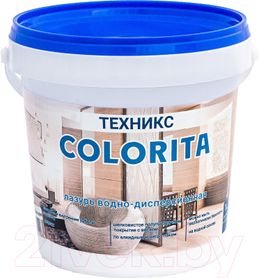 Лазурь для древесины Техникс Colorita ВД-АК-1 - фото