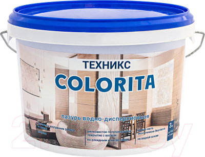 Лазурь для древесины Техникс Colorita ВД-АК-1 - фото