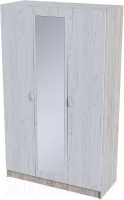 Шкаф Стендмебель Басса ШК-553 (дуб крафт белый/дуб крафт серый) - фото