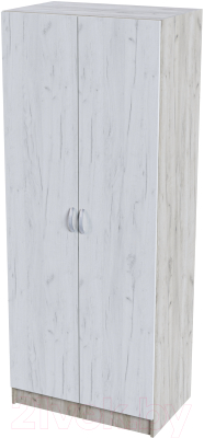 Шкаф Стендмебель Басса ШК-554 (дуб крафт белый/дуб крафт серый) - фото