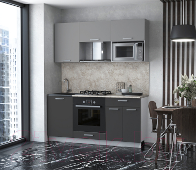 Готовая кухня Интерлиния Мила Лайт 1.7 ВТ