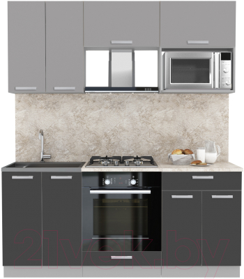 Готовая кухня Интерлиния Мила Лайт 1.8 ВТ - фото