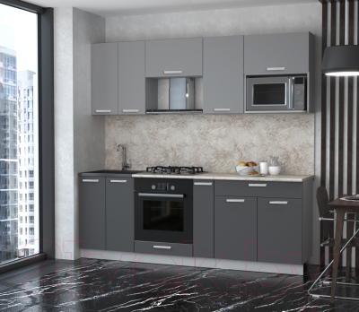 Готовая кухня Интерлиния Мила Лайт 2.2 ВТ