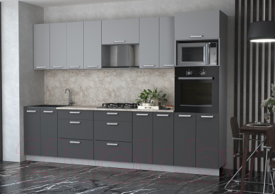 Готовая кухня Интерлиния Мила Лайт 3.0 ВТ