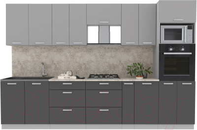 Готовая кухня Интерлиния Мила Лайт 3.2 ВТ - фото