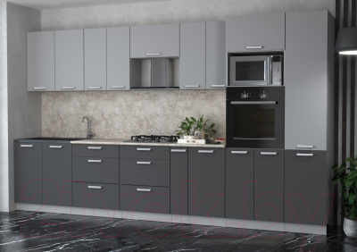 Готовая кухня Интерлиния Мила Лайт 3.6 ВТ