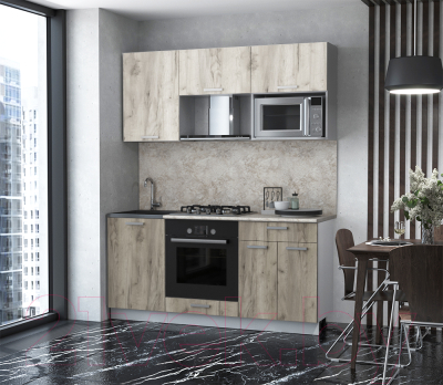 Готовая кухня Интерлиния Мила Лайт 1.7 ВТ