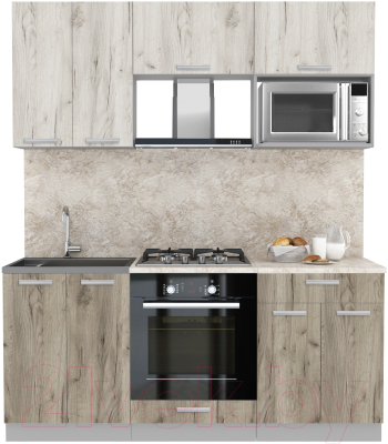 Готовая кухня Интерлиния Мила Лайт 1.8 ВТ - фото