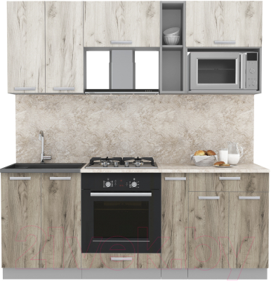 Готовая кухня Интерлиния Мила Лайт 2.0 ВТ - фото