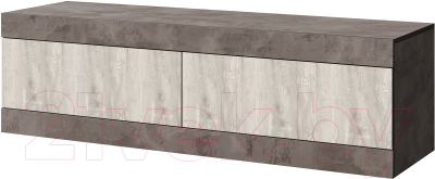 Тумба Мебель-КМК Лондон 1600 0467.2 (оникс/бетон пайн светлый) - фото