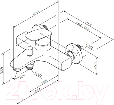 Смеситель AM.PM Spirit V2.1 F71A10000