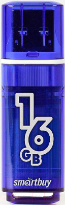 Usb flash накопитель SmartBuy Glossy Series 16GB Blue (SB16GBGSi-B) - фото