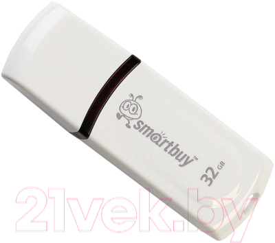 Usb flash накопитель SmartBuy Paean 16GB White (SB16GBPNi-W) - фото