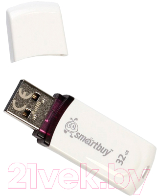 Usb flash накопитель SmartBuy Paean 16GB White (SB16GBPNi-W)