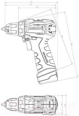 Профессиональная дрель-шуруповерт Metabo Powermaxx BS BL