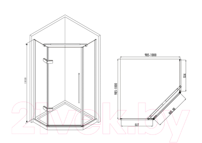 Душевой уголок Abber Ewiges Wasser AG05100