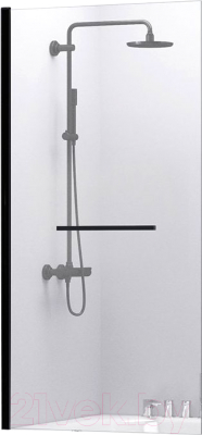 Стеклянная шторка для ванны Abber Immer Offen AG70100B - фото