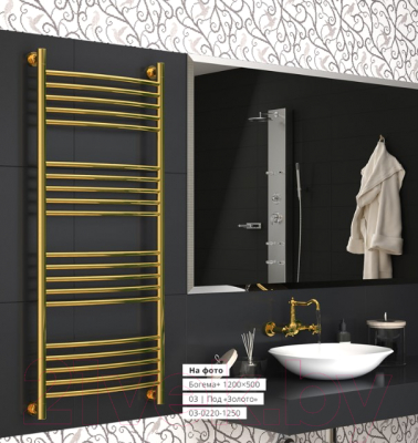 Полотенцесушитель водяной Сунержа Богема+ прямая 80x50 / 15-0220-8050