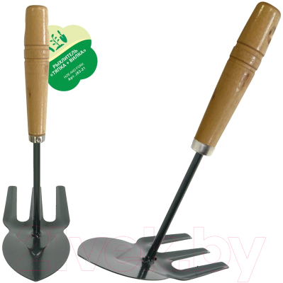 Мотыга ручная Мультидом Тяпка-вилка / J83-21