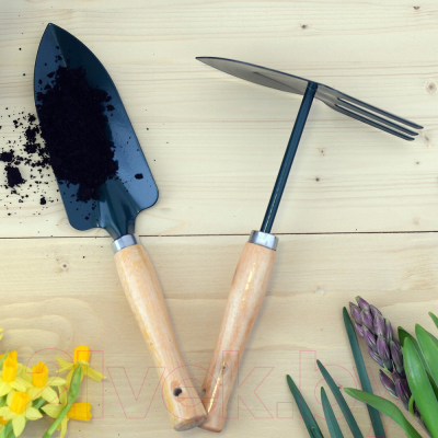 Мотыга ручная Мультидом Тяпка-вилка / J83-21