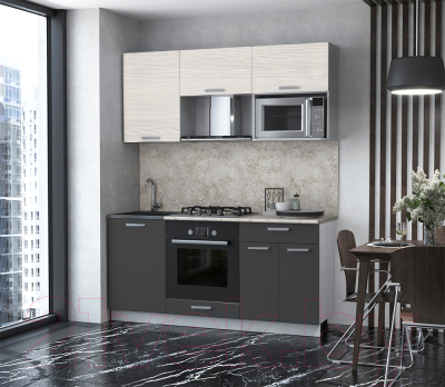 Готовая кухня Интерлиния Мила Лайт 1.7 ВТ