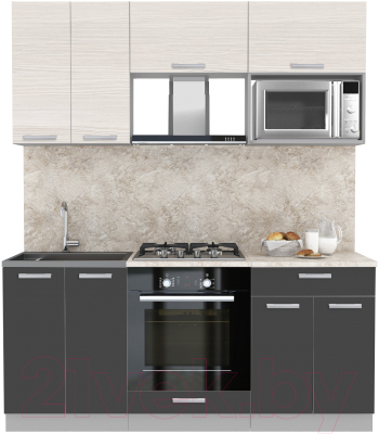Готовая кухня Интерлиния Мила Лайт 1.8 ВТ - фото