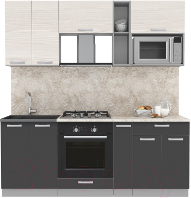 Готовая кухня Интерлиния Мила Лайт 2.0 ВТ - фото