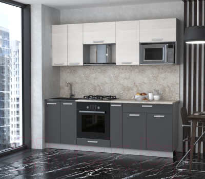 Готовая кухня Интерлиния Мила Лайт 2.2 ВТ