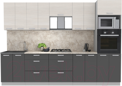 Готовая кухня Интерлиния Мила Лайт 3.0 ВТ - фото