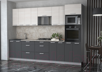 Готовая кухня Интерлиния Мила Лайт 3.0 ВТ