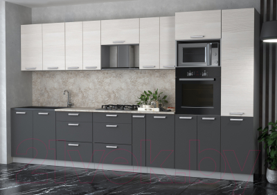 Готовая кухня Интерлиния Мила Лайт 3.6 ВТ