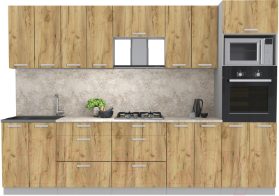 Готовая кухня Интерлиния Мила Лайт 3.0 ВТ - фото