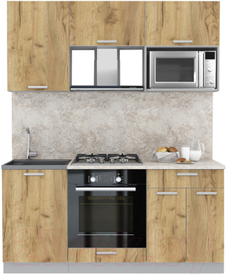 Готовая кухня Интерлиния Мила Лайт 1.7 ВТ - фото