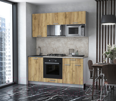 Готовая кухня Интерлиния Мила Лайт 1.7 ВТ