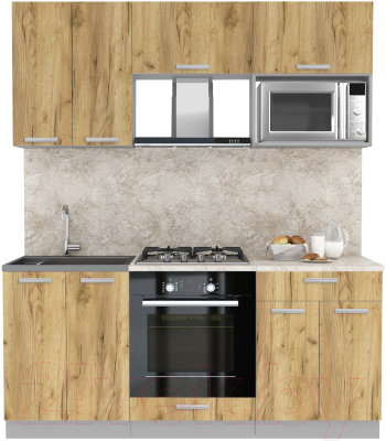 Готовая кухня Интерлиния Мила Лайт 1.8 ВТ - фото