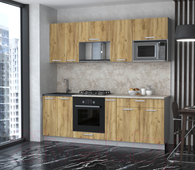 Готовая кухня Интерлиния Мила Лайт 2.2 ВТ