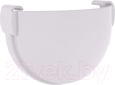 Заглушка желоба Grand Line Стандарт ПВХ 135 градусов - фото