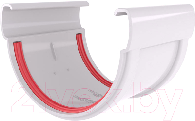 Соединитель желобов Grand Line Дизайн 135 ПВХ - фото