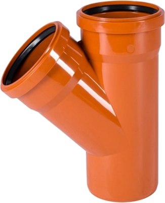 Тройник наружной канализации Ostendorf Ду 160x125 / 222310 - фото